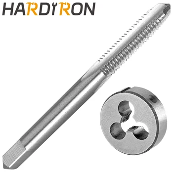 Метчик Hardiron M5 X 0.8 и набор штампов Правосторонний, Метчик с машинной резьбой M5 x 0.8 и круглая матрица