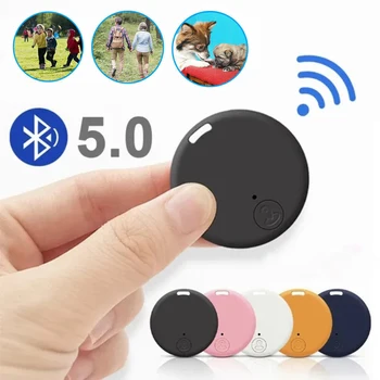 Мини-GPS-трекер Bluetooth 5.0 с защитой от потери устройства, отслеживающего детскую сумку для домашних животных, кошелек для IOS / Android, аксессуары для интеллектуального поиска и локатора