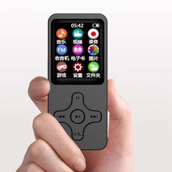Мини Mp3 Mp4плеер 1,8-дюймовый ЖК-экран Bluetooth Динамик Музыкальный плеер Hifi Walkman с записью fm-радио 32g
