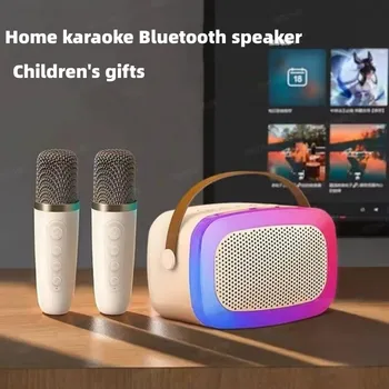 Мини Портативный RGB Водонепроницаемый Детский Домашний Караоке Bluetooth Динамик Сабвуфер Высокой Громкости TWS Caixa De Som Bluetooth