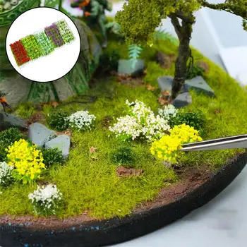Миниатюрные цветочные гроздья своими руками, модель железной дороги, украшение ландшафтного макета