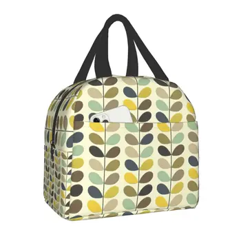 Многоствольная термоизолированная сумка для ланча Orla Kiely в скандинавском цветочном стиле, переносная сумка для ланча для хранения продуктов на пикнике на открытом воздухе