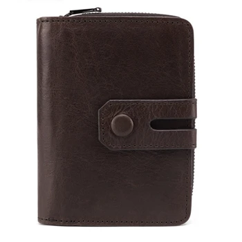 Мужской блокирующий держатель для визитных карточек, кожаные кредитные карты для чехла, многофункциональная сумка, кошелек, портмоне E74B