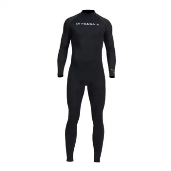 Мужской гидрокостюм для подводного плавания, костюм для всего тела с длинным рукавом на молнии сзади, комбинезон для серфинга, подводного плавания с маской и другими водными видами спорта, купальник