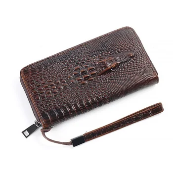Мужской кошелек, роскошный дизайнерский кошелек для денег, мужской кожаный клатч с логотипом бренда 