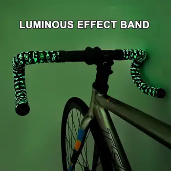 Мягкая светящаяся в темноте лента для руля шоссейного велосипеда, противоскользящие ремни для ручек велосипеда