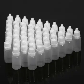Мягкие 50шт 10 мл Пустые бутылочки-капельницы для глазных капель Контейнеры для хранения жидкости