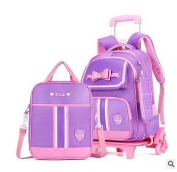 набор школьных тележек на колесиках, школьный рюкзак на колесиках, сумка для девочек, тележка, рюкзак для детей, тележка, школьный рюкзак на колесиках, сумка