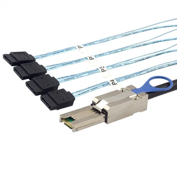 Надежный кабель-адаптер для материнского сервера MINI SAS SFF-8088 на 4 порта SATA 7P