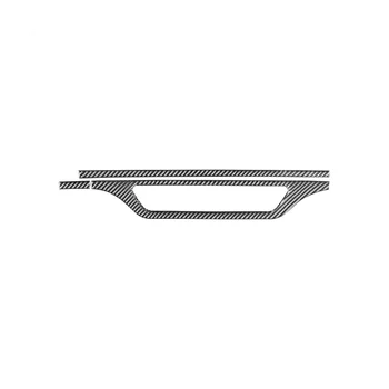 Накладка на CD-панель центрального управления, рамка, наклейка, Карбоновое волокно для Audi Q5 2018-2023, Аксессуары для интерьера