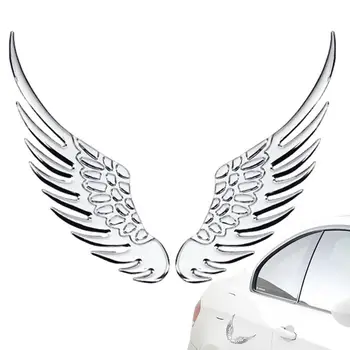 Наклейка с крыльями орла для автомобиля, автомобильные 3D знаки, эмблемы с крыльями, клейкие наклейки, металлические автомобильные аксессуары, стильный декор для транспортных средств