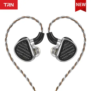 Наушники-вкладыши TRN TA4 2DD + 2BA Knowles Hybrid Headphone HIFI Dynamic 4-Жильный Сменный Кабель С Покрытием Из Чистого Серебра Новый Список