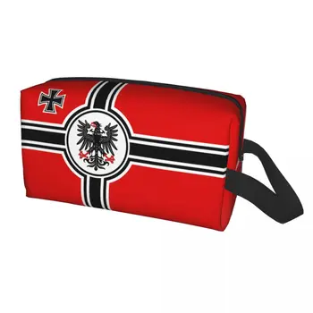 Немецкая Косметичка DK Reich Empire Of Flag, женская милая косметичка большой емкости Germany Proud, Косметичка для хранения косметики, сумки для туалетных принадлежностей