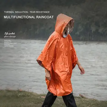 Непромокаемое пончо с капюшоном, дождевик для пеших прогулок, Велосипедная дождевальная одежда