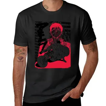Новая футболка Akira/Kaneda (темная), мужские футболки, великолепная футболка, быстросохнущая рубашка, черные футболки для мужчин