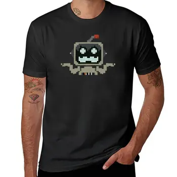 Новая футболка Grumbot (Полное пожатие плечами) для мальчиков, белые футболки, милые топы, одежда с аниме, черные футболки для мужчин