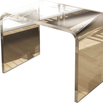 Новейший акриловый Прозрачный угловой столик 2023 года, журнальный столик в Скандинавской С-образной форме, приставной столик для гостиной, легкий роскошный диван-приставной столик