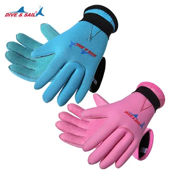 Новые детские перчатки для дайвинга из неопрена толщиной 3 мм, теплые и противоскользящие перчатки для плавания, детские пляжные перчатки для серфинга с защитой от уколов, перчатки для дайвинга