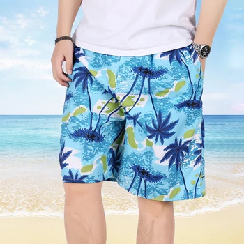 Новые мужские летние шорты для плавания, большие размеры, пляжные шорты с цветочным принтом, шорты для спортзала, шорты для плавания, серфинга, шорты Borad