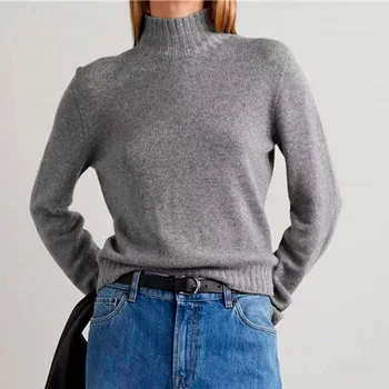 Новый женский свитер из мягкого кашемирового трикотажа, джемперы, пуловер для женщин
