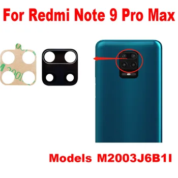Оригинал для Xiaomi Redmi Note 9 PRO Max Стекло задней камеры Задний объектив с клеевой наклейкой Замена клея
