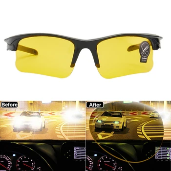 Очки для водителя ночного видения в автомобиле, антибликовые очки для водителя ночного видения, очки для ночного вождения, очки с улучшенным освещением, очки для верховой езды