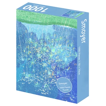Пазлы Smoyer ™, 1000 фейерверков, головоломка с синей карточкой, игрушка высокой сложности для взрослых, тренд для пары, подарок