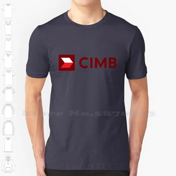 Повседневная уличная одежда с логотипом Cimb, футболка с графическим логотипом, футболка из 100% хлопка