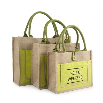 Повседневные женские льняные сумки с надписью, сумки для покупок большой емкости, женские пляжные дорожные сумки через плечо, сумка-клатч, сумки для хранения