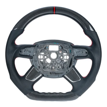 Поддержка настройки рулевого колеса из углеродного волокна для Audi A3 A4 2013-2015 A5 A6 2014-2018 по индивидуальному заказу