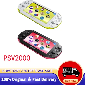 Подержанная Игровая консоль PSV2000 100%Оригинальная Портативная Игровая консоль Nostalgic PCH-2000 Cracked Version Handheld