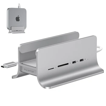 Портативный концентратор USB C для Mac Mini, адаптер-концентратор 5 в 1USB С поддержкой расширения M.2 NVMe SSD, Док-станция с 2 USB C 10 Гбит/с, SD/TF