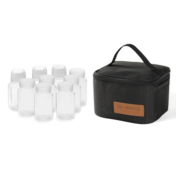 Портативный набор банок для хранения перца и специй, Съемная сумка для хранения для домашней кухни, пикника на открытом воздухе, кемпинга, барбекю