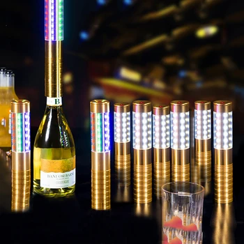 Поставщик вечеринок, светодиодные бенгальские огни, перезаряжаемая светодиодная лампа для обслуживания бутылок шампанского, светодиодная стробоскопическая дубинка для бара, декор ночного клуба