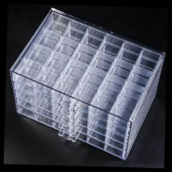 Прозрачный контейнер для хранения аксессуаров и инструментов на 120 слотов