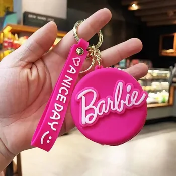 Розовое модное Милое Барби, брелок для кошелька с надписью 