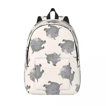 Рюкзак с рисунком Носорога, дорожная сумка Унисекс, школьный рюкзак, сумка для книг, Mochila