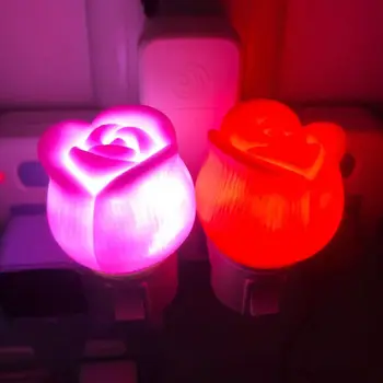 Светодиодные лампы красно-розового цвета с подключением к сети переменного тока 220 В Кнопка включения/выключения лампы Розовая лампа для домашнего декора свадебных пирожков