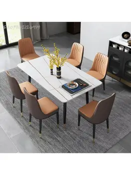 Скандинавский обеденный стул домашний простой легкий роскошный обеденный стол и стул современный гостиничный стул обеденный стул для ресторана со спинкой маджонг