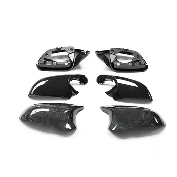 Сменные Крышки Боковых Зеркал Заднего Вида Для BMW F32 F33 F36 E84 F87 4 Серии X1 M2 i3 F80 С Корпусом Из Сухого Кованого Углеродного Волокна 6 шт.