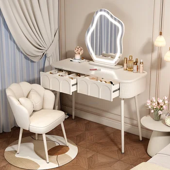 Современные минималистичные белые комоды для мебели спальни, Небольшой туалетный столик для макияжа с зеркалом, шкаф для хранения, туалетный столик Z