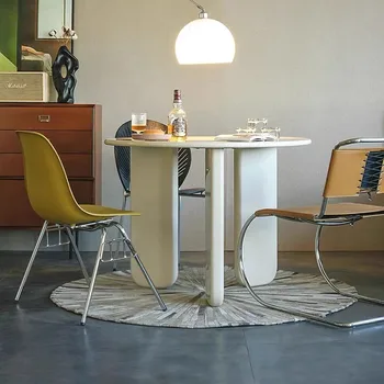 Современный дизайн водонепроницаемого обеденного стола Минималистичный обеденный стол в скандинавском стиле для завтрака Стол для гостиной на Балконе Кухонная мебель для кормушки