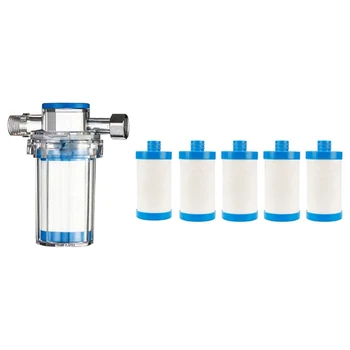 Стиральная машина водонагреватель Душевая кабина Фильтр для воды Передний Фильтр для очистки воды из-под крана Синий и белый