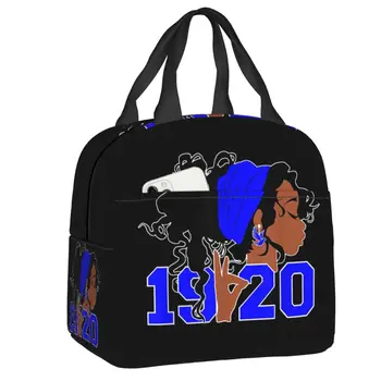 Сумка для ланча Zeta Phi Beta, женская теплая сумка-холодильник, изолированный ланч-бокс для детей, школьные Рабочие сумки для пикника, сумки для еды