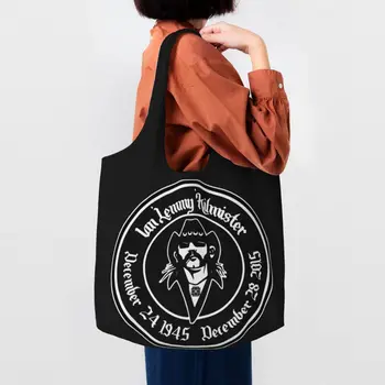 Сумки для покупок Kawaii Rock Singer Lemmys, многоразовые сумки для покупок, холщовая сумка для покупок, сумка для фотографий