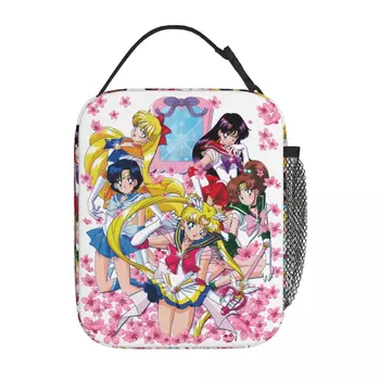 Супер Внутренняя Изолированная сумка для ланча Senshi Коробка для еды Портативный Кулер Термальная коробка для Бенто Школьная