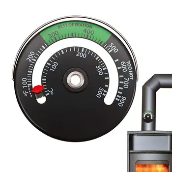 Термометр для дровяной печи Измеритель температуры дровяной печи с большим циферблатом Каминные аксессуары для плит и пеллетных печей