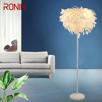 Торшер RONIN Nordic Leaf, современное искусство, семейная гостиная, Креативная спальня, светодиодный декоративный светильник