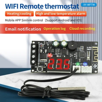 Удаленный Wi-Fi Термостат, высокоточный модуль регулятора температуры, коллекция приложений для охлаждения и обогрева, простая установка