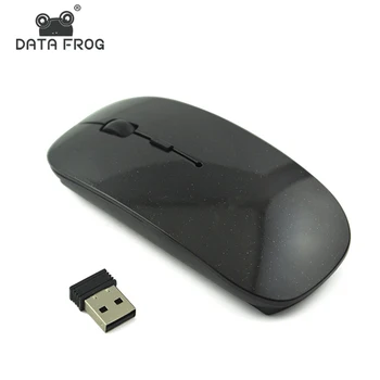 Ультратонкая оптическая беспроводная мышь USB, портативный приемник 2.4G, игровая мышь для ноутбука, Офисная игровая мышь
